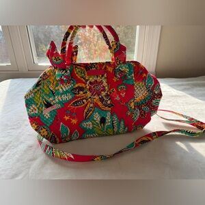 Vera Bradley Red Floral Shoulder Bag